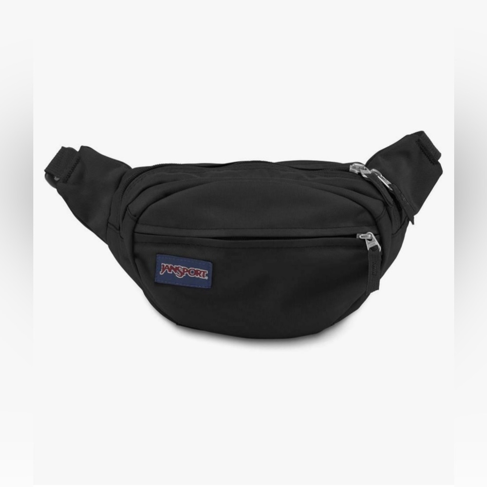 JanSport Fifth Avenue Waistpack, Travel Fanny Pack Hip Bag, Black